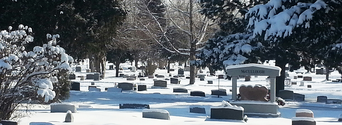 Winter at the cemetery