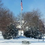 Snow Blankets the Cemetery